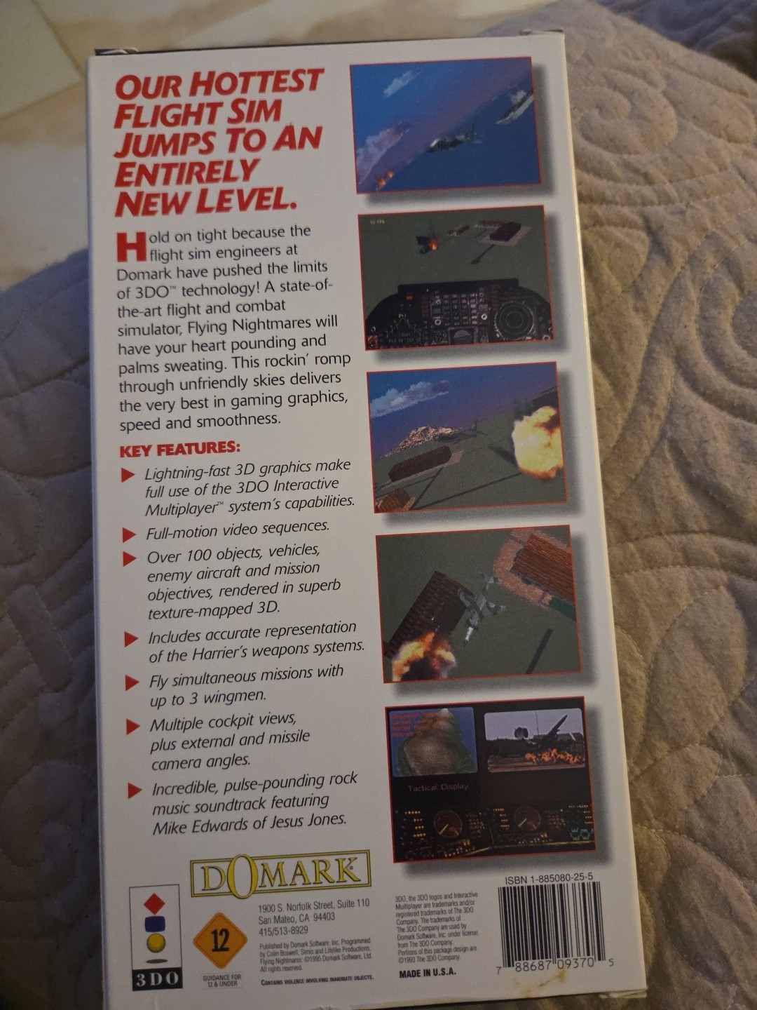* Flying Nightmares (Panasonic 3DO) Longbox No Manual