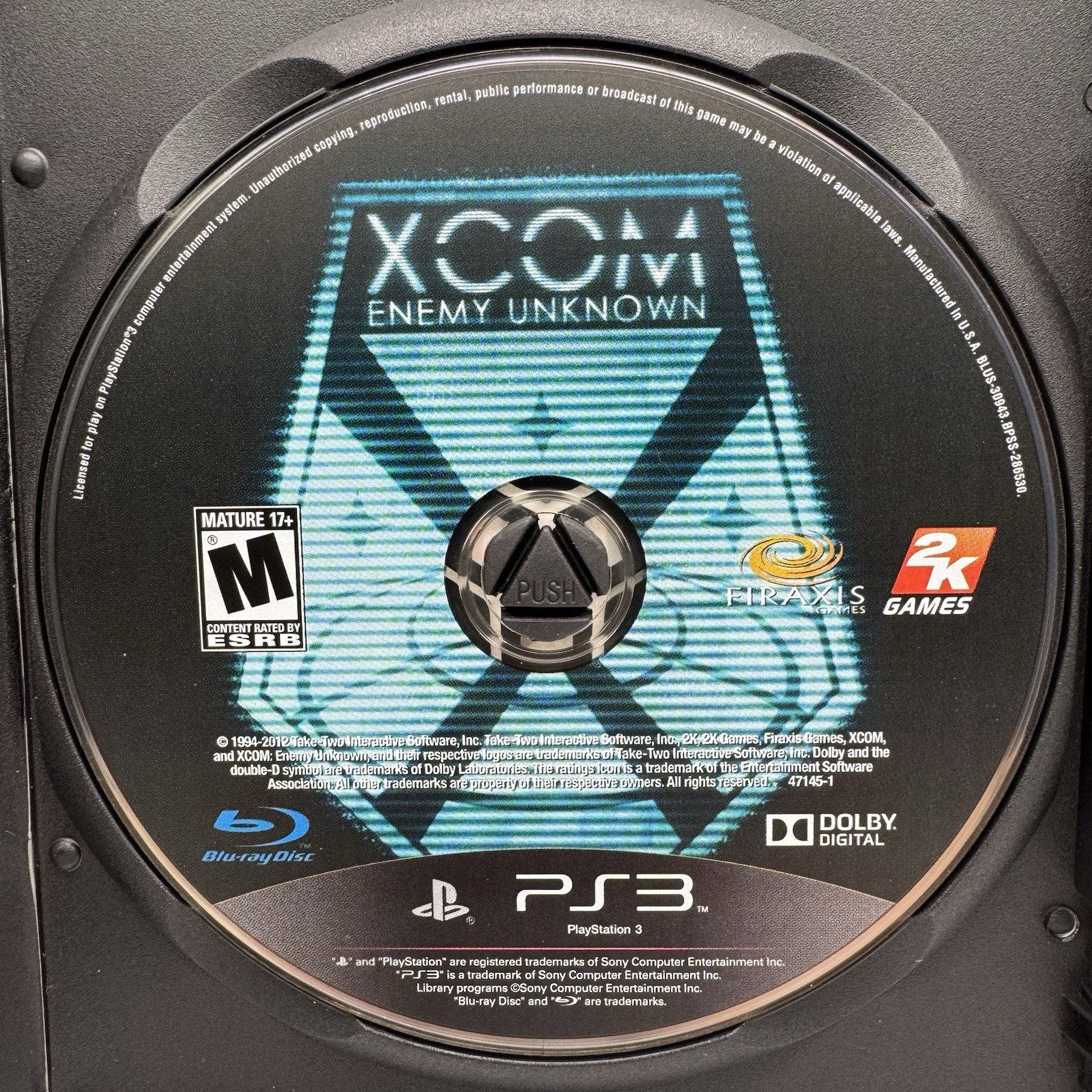 XCOM Enemy Unknown Sony PlayStation 3 PS3 Game Disc Only
