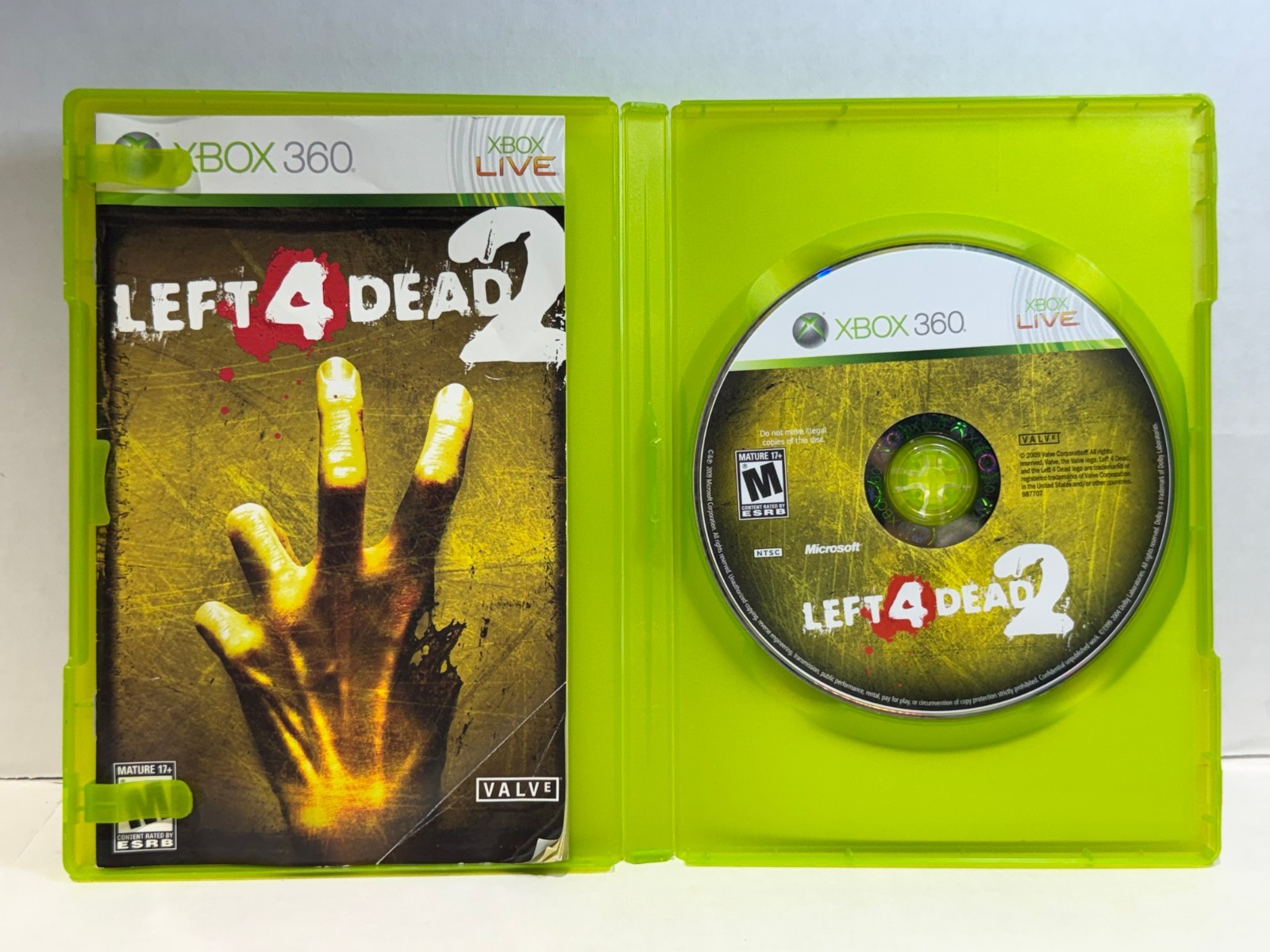 Left 4 Dead 2 Xbox 360 CIB Microsoft Xbox 360 2009 Tested Free Shipping