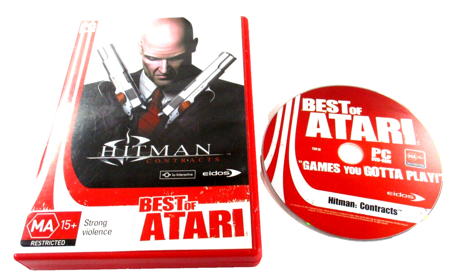 Hitman PC DVD-ROM Windows Game MA15+ Best of Atari 2004 Eidos No Manual Tested