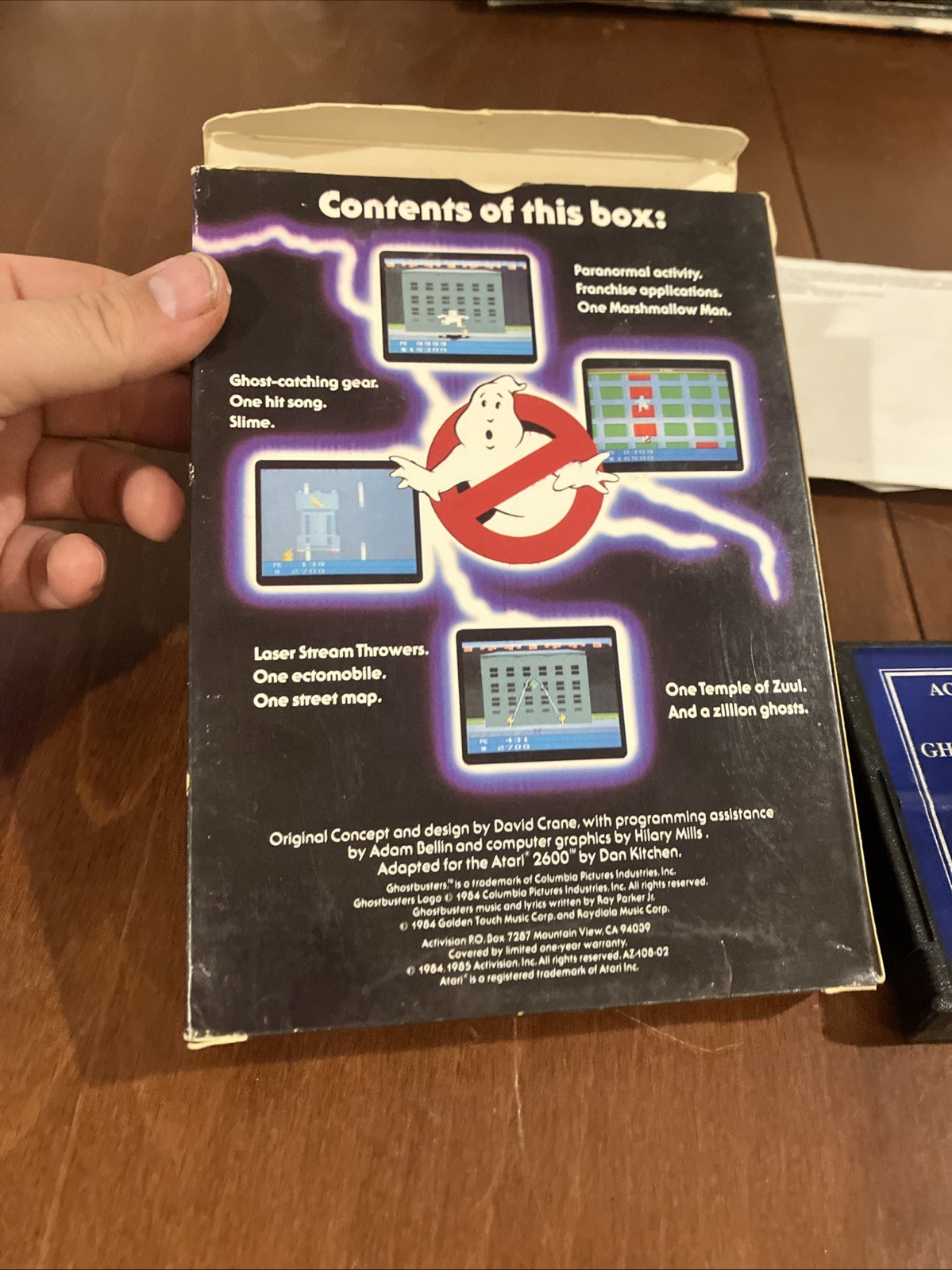 Atari 2600 Ghostbusters:CIB, Box, Manual, and Game, Tested and Working