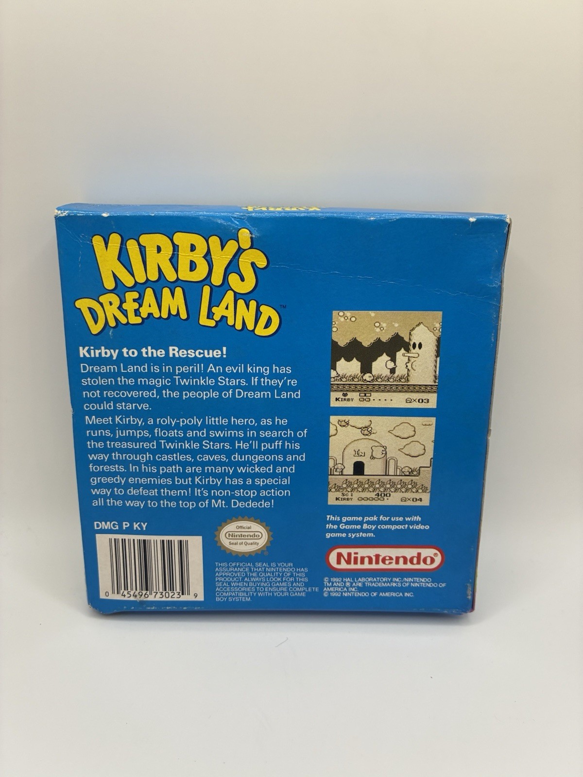 Kirbys Dream Land (Nintendo Game Boy, 1992) Game Box And Inserts