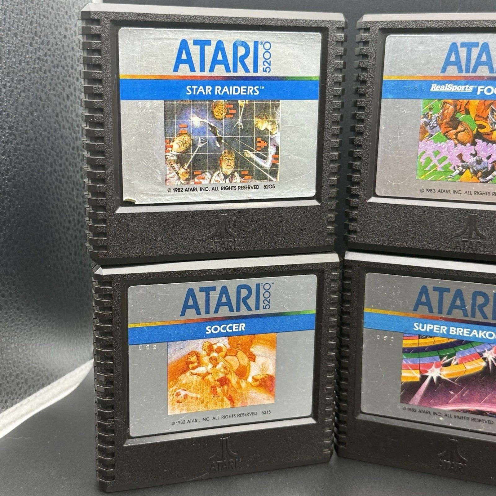 Lot (8) Atari 5200 Games Cartridges Pac-Man, Joust, Space Invaders & MORE!