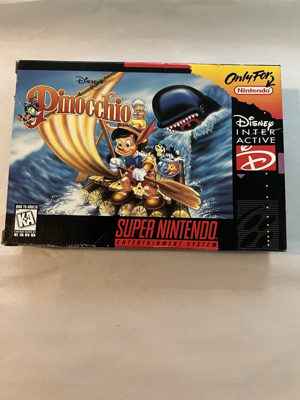 Pinocchio (Super Nintendo SNES) Complete in Box CIB