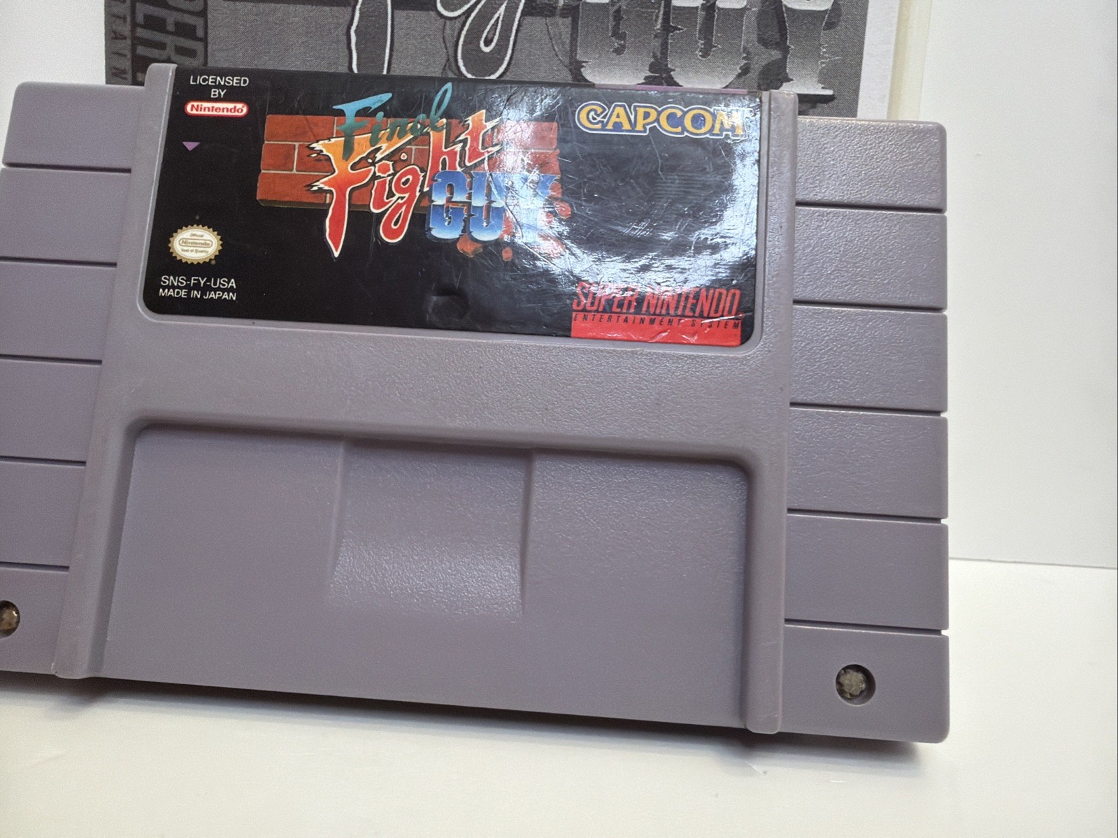 Final Fight Guy Super Nintendo Game SNES Authentic +Collector Case