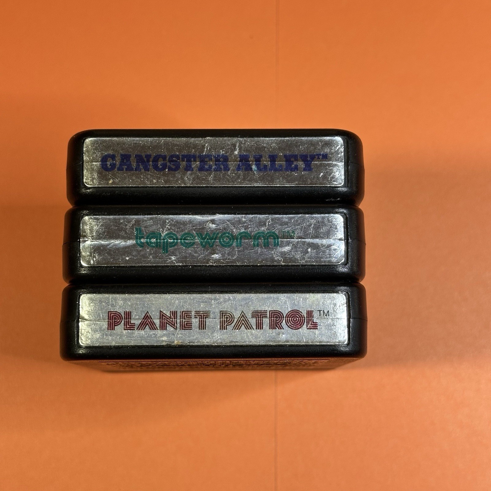 Spectravision 3 Cart Bundle Atari 2600 VCS Gangster Alley Tapeworm Planet Patrol