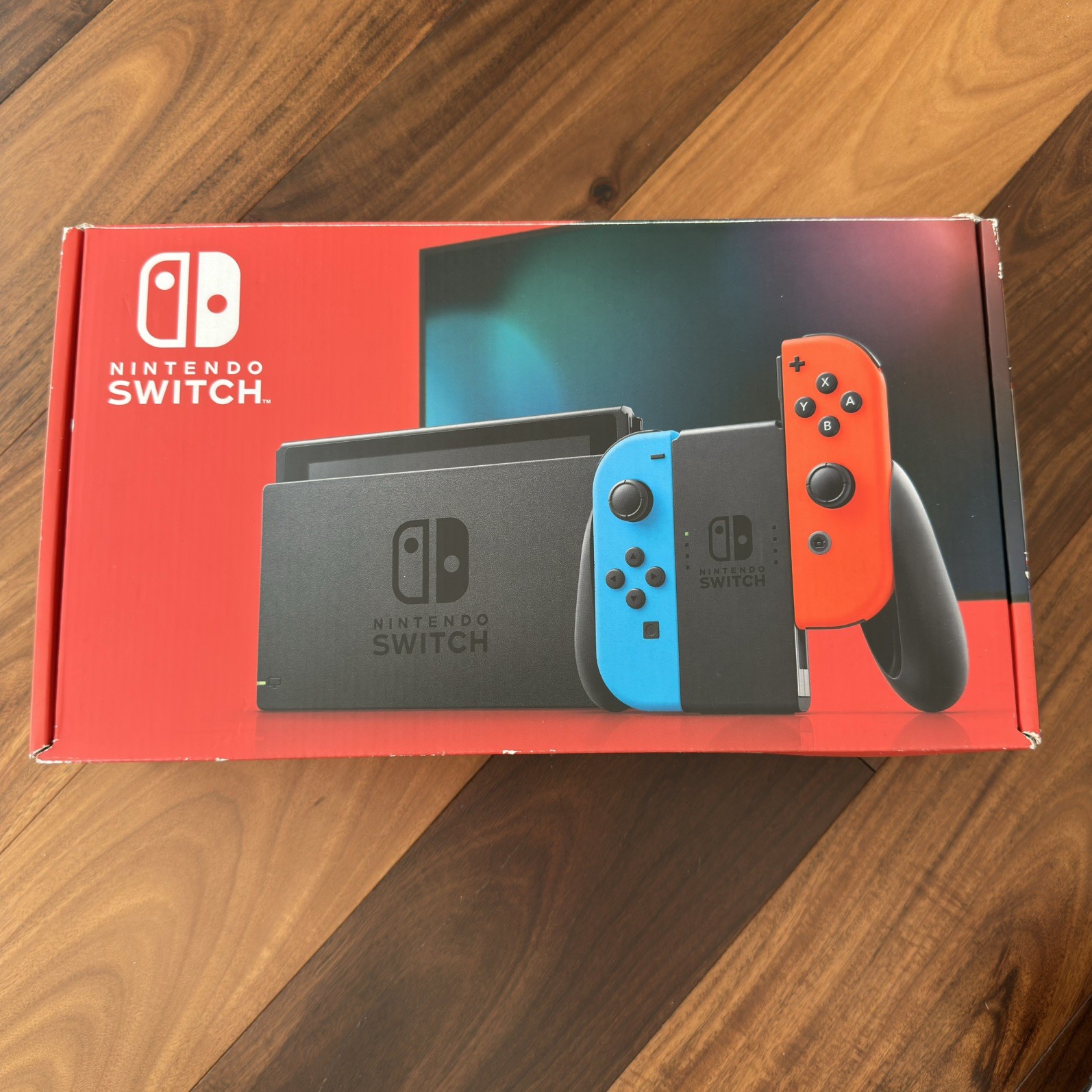 Nintendo Switch – BOX ONLY – Red & Blue Authentic Box – NO Console