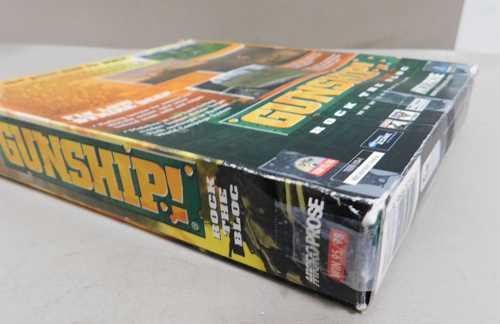GUNSHIP! PC Big Box Attack Helicopter Simulation Game 2000 Micro Prose Complete