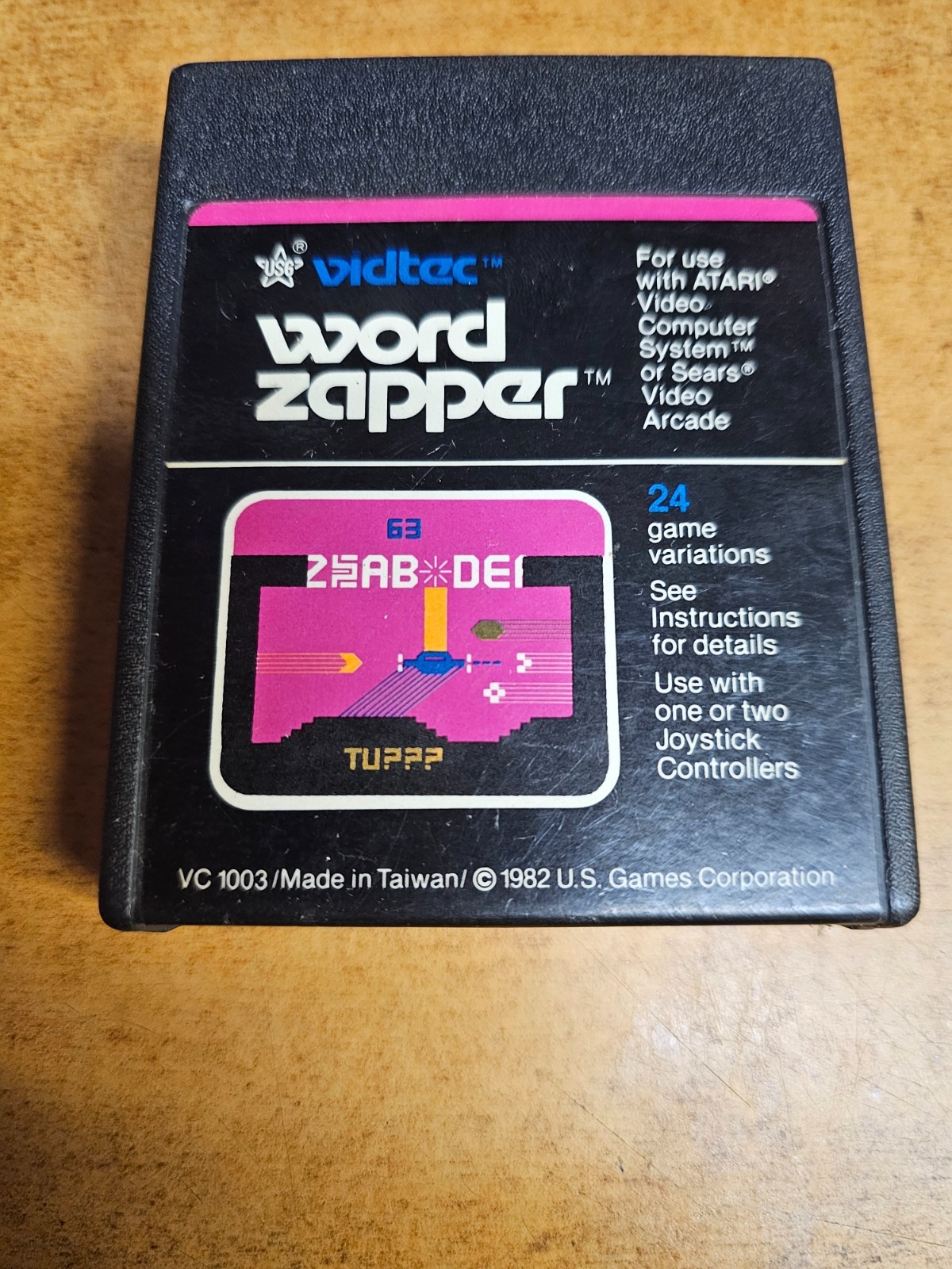 Word Zapper (Atari 2600, 1982)(TESTED)