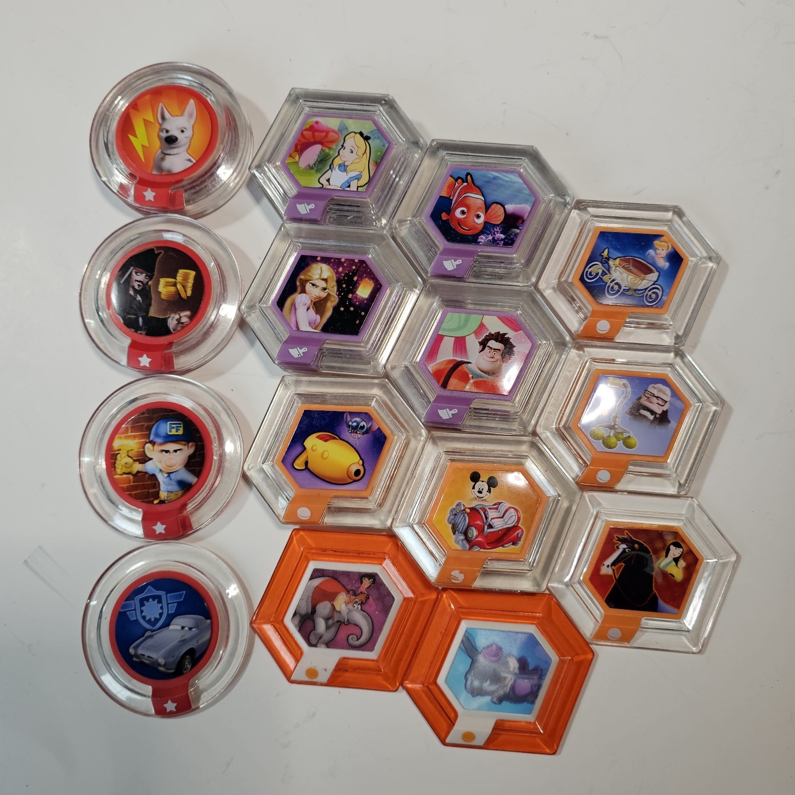 HUGE LOT Disney Infinity Power Disc Lot Of 39 Fast Free Shipping Holographic