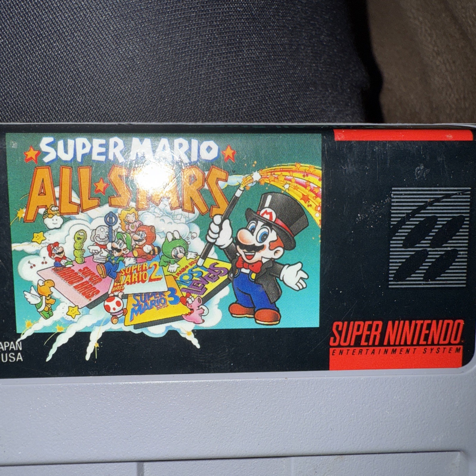 SNES Super Mario All Stars Authentic Tested Works Cartridge Only