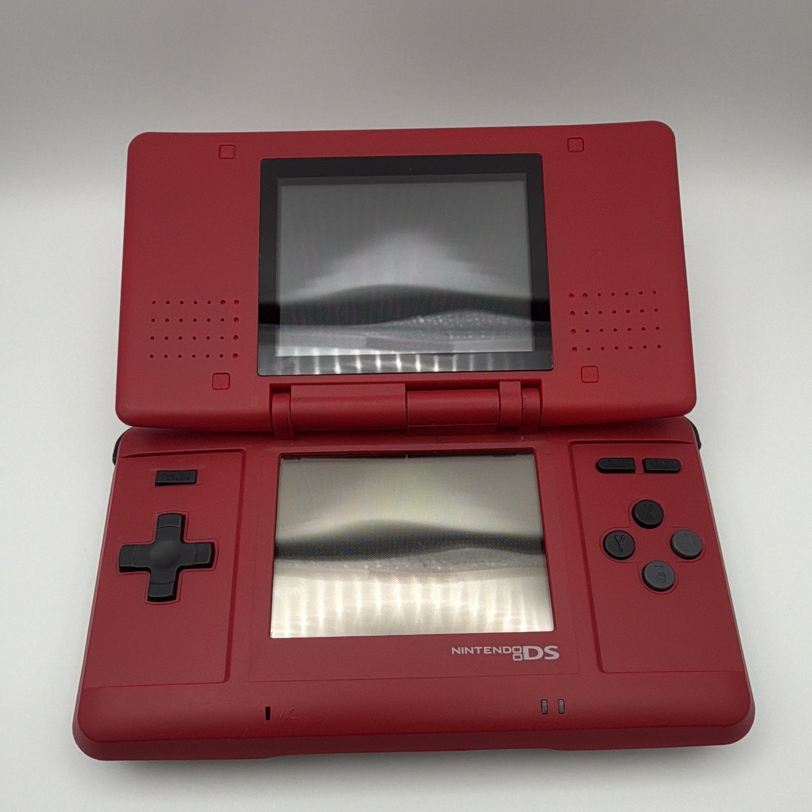 Nintendo DS Original Crimson Red Handheld Console –Tested & Working–New Shell
