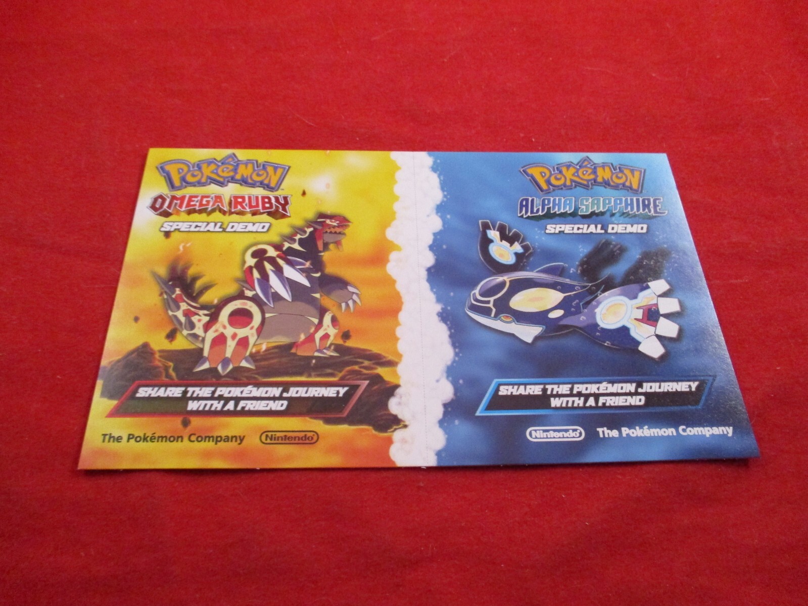 Pokemon Omega Ruby / Alpha Sapphire Special Demo Promo Card *EXPIRED*