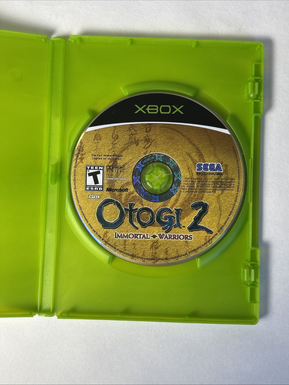 Otogi 2: Immortal Warriors (Microsoft Xbox, 2004) Game Disc And Generic Case ￼