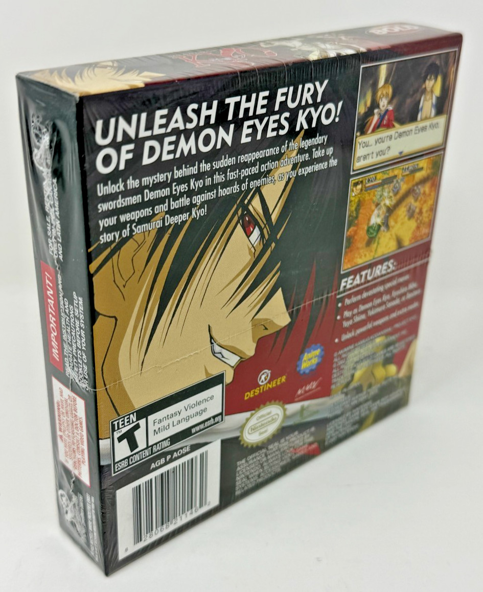 NEW SEALED Samurai Deeper Kyo Game Boy Advance GBA Anime Rare (Z03)