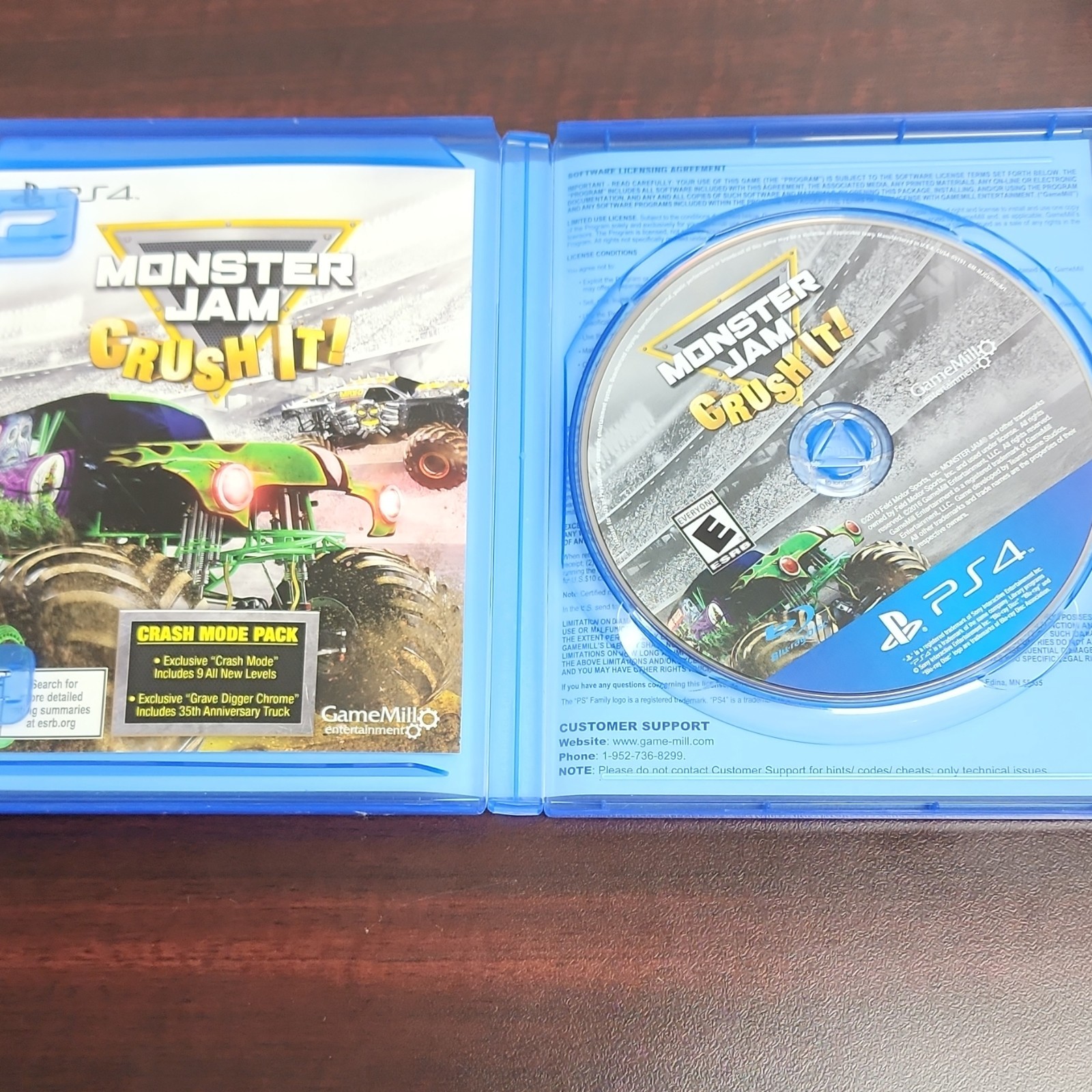 GameMill Monster Jam Crush It! – PS4 (NTSC-U/C, 2016, Racing, E, Manual)