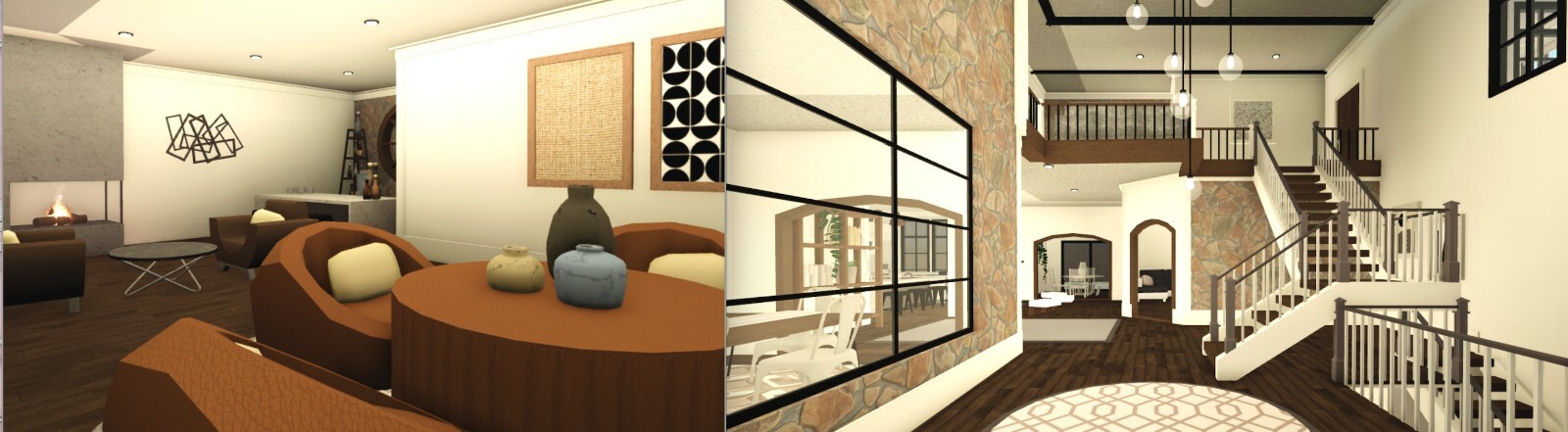 Custom Bloxburg House Interior and Exterior :) (READ DESCRIPTION)