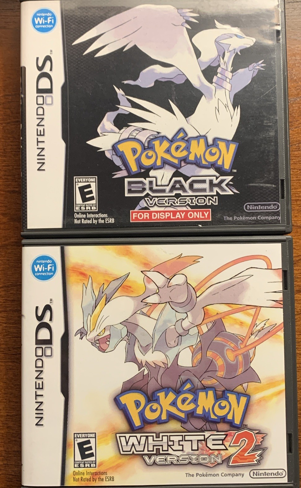 Pokemon White 2 + Black Nintendo DS Replacement Cases Only NO GAMES – Bundle
