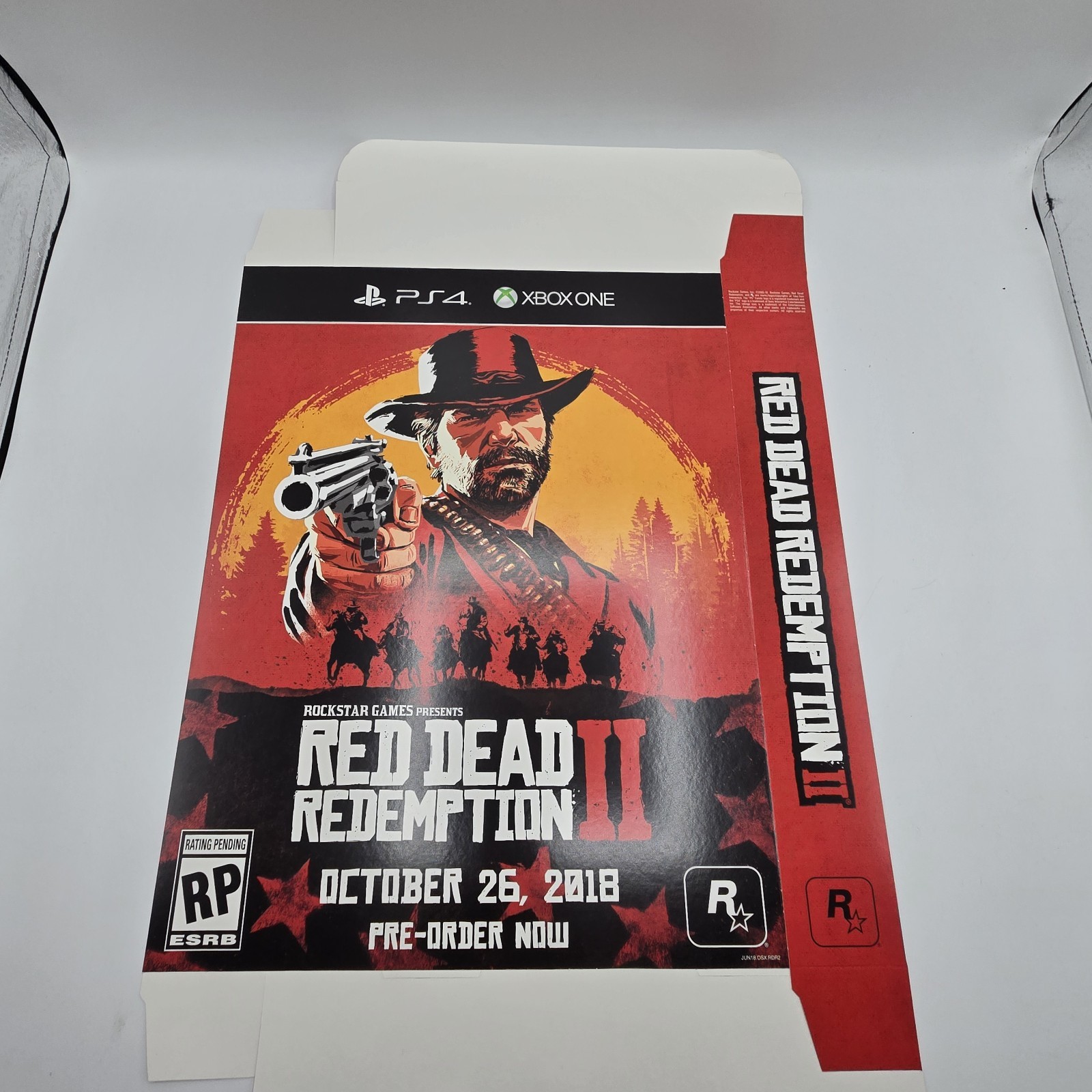 Red Dead Redemption 2 And COD Black OPS 3 GameStop Large Display Boxes