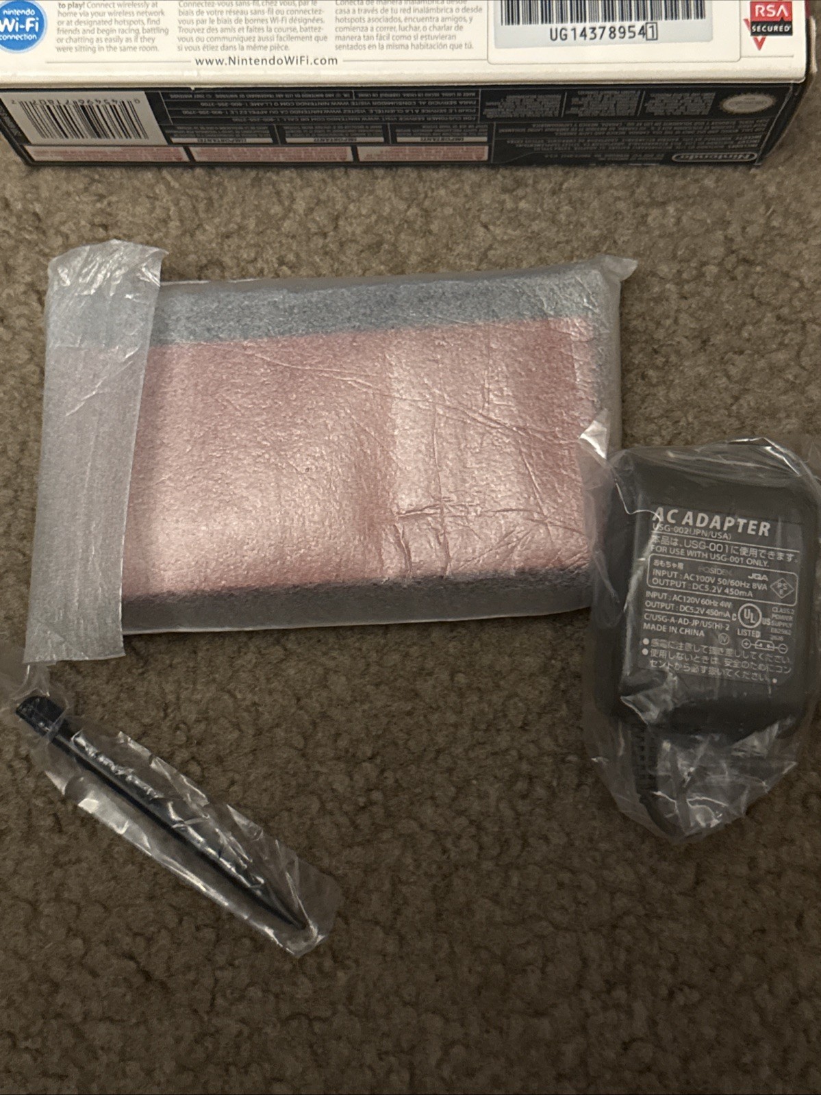 Nintendo DS Lite Crimson – Red/Black, Never Used Open Box Still In Packaging