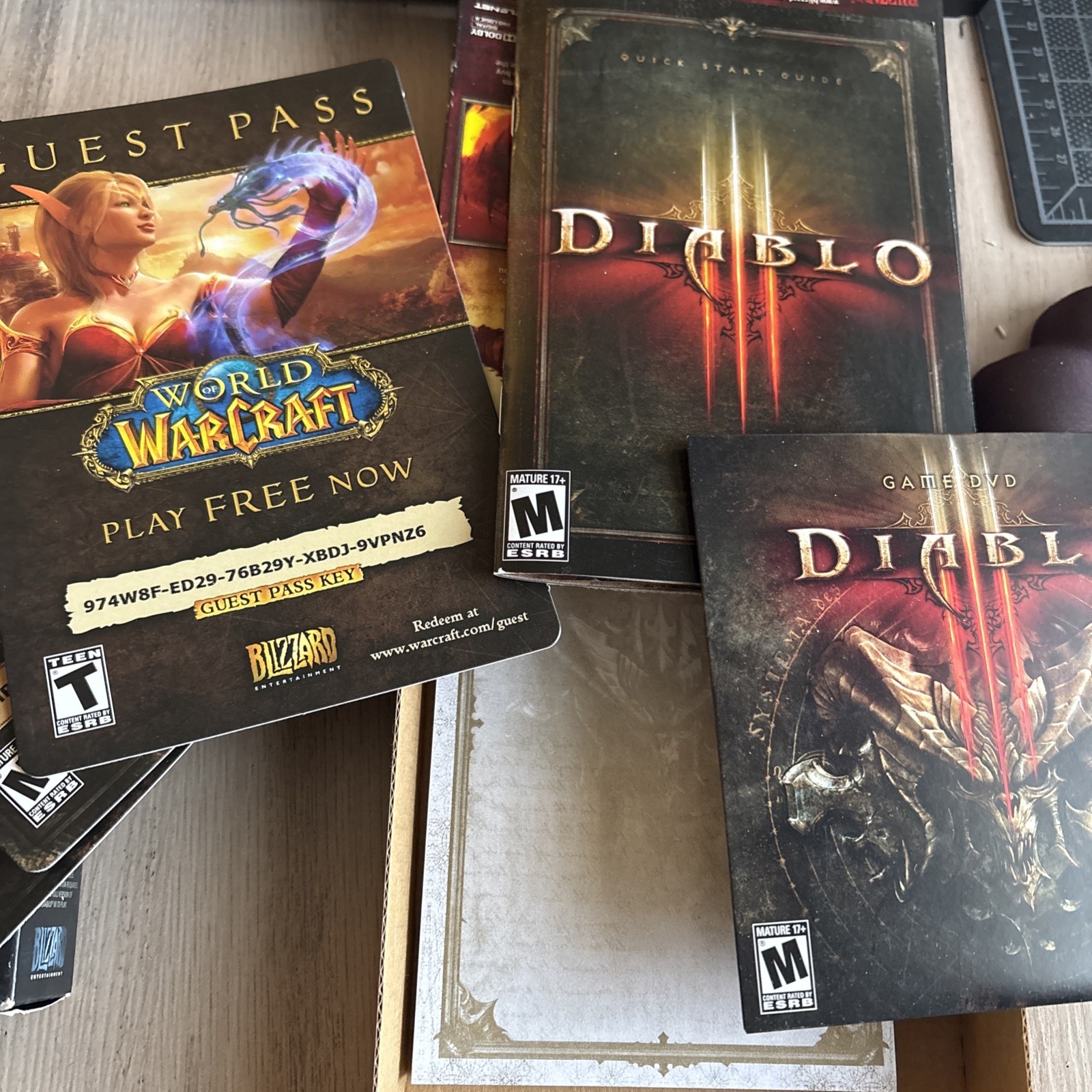 Diablo III & Reaper of Souls Expansion Pack PC DVD Game 2012, see notes