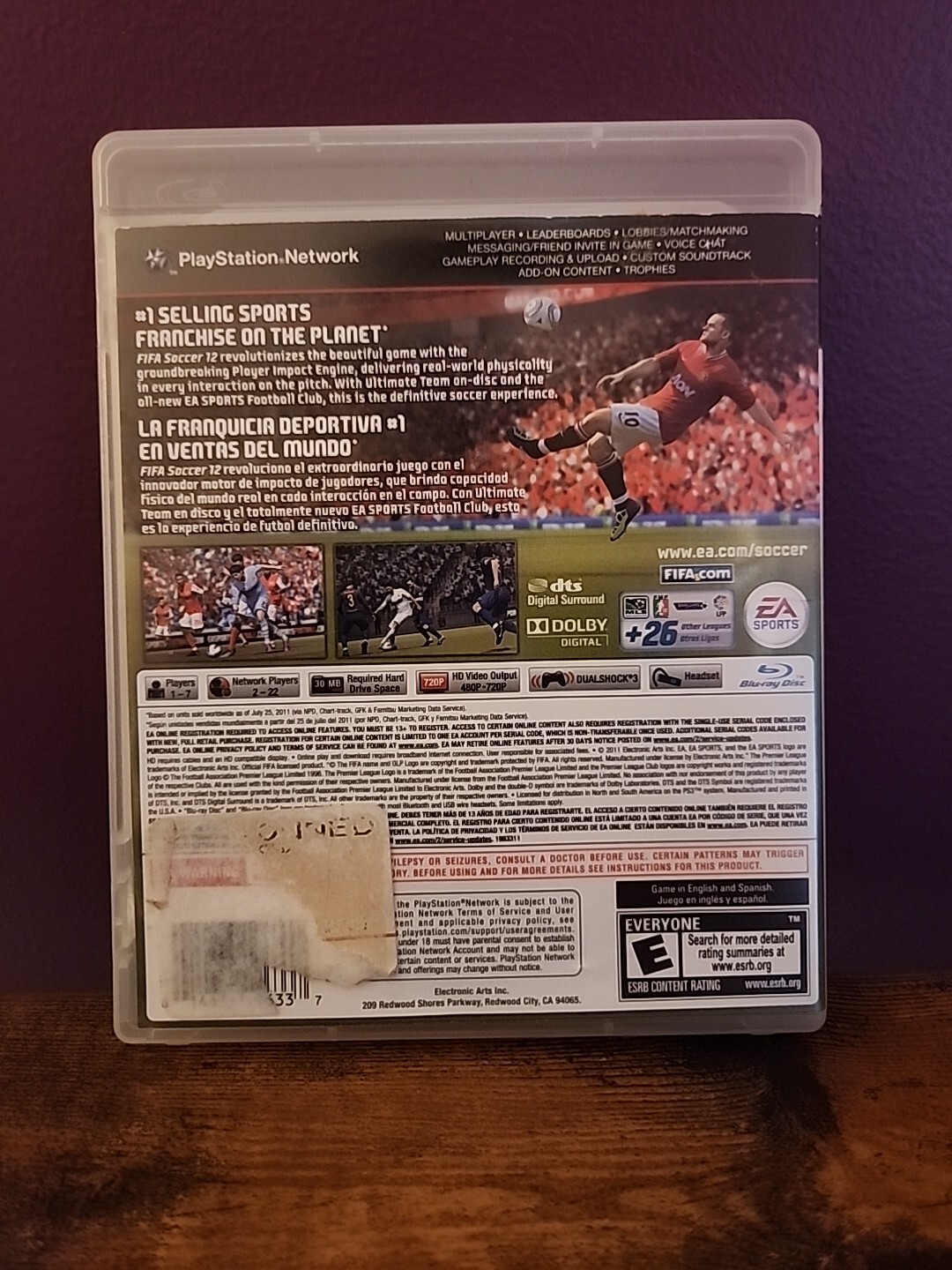 FIFA Soccer 12 (Sony PlayStation 3, 2011)