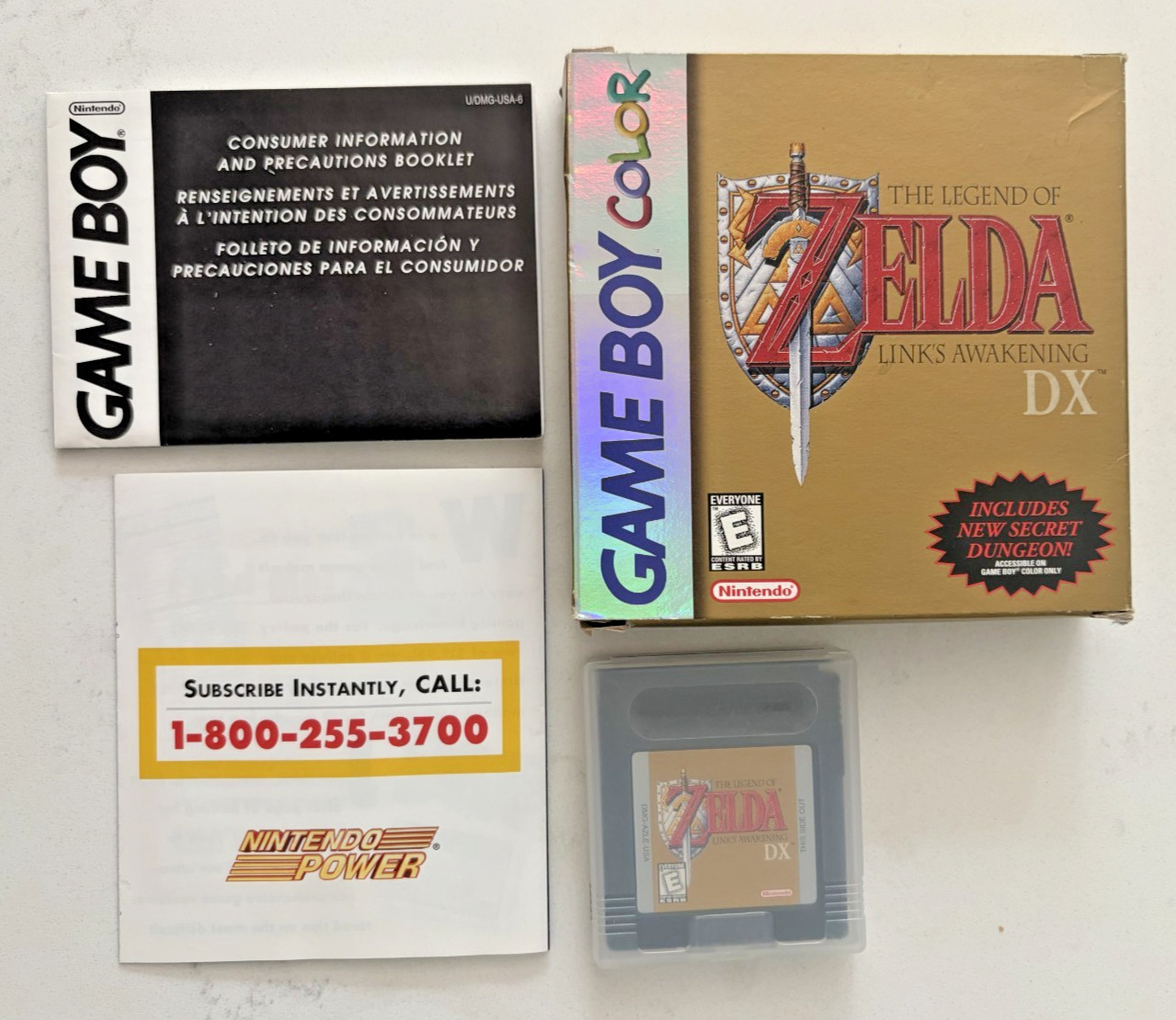 Legend of Zelda: Link’s Awakening DX (Game Boy Color) CIB. Very Rare!