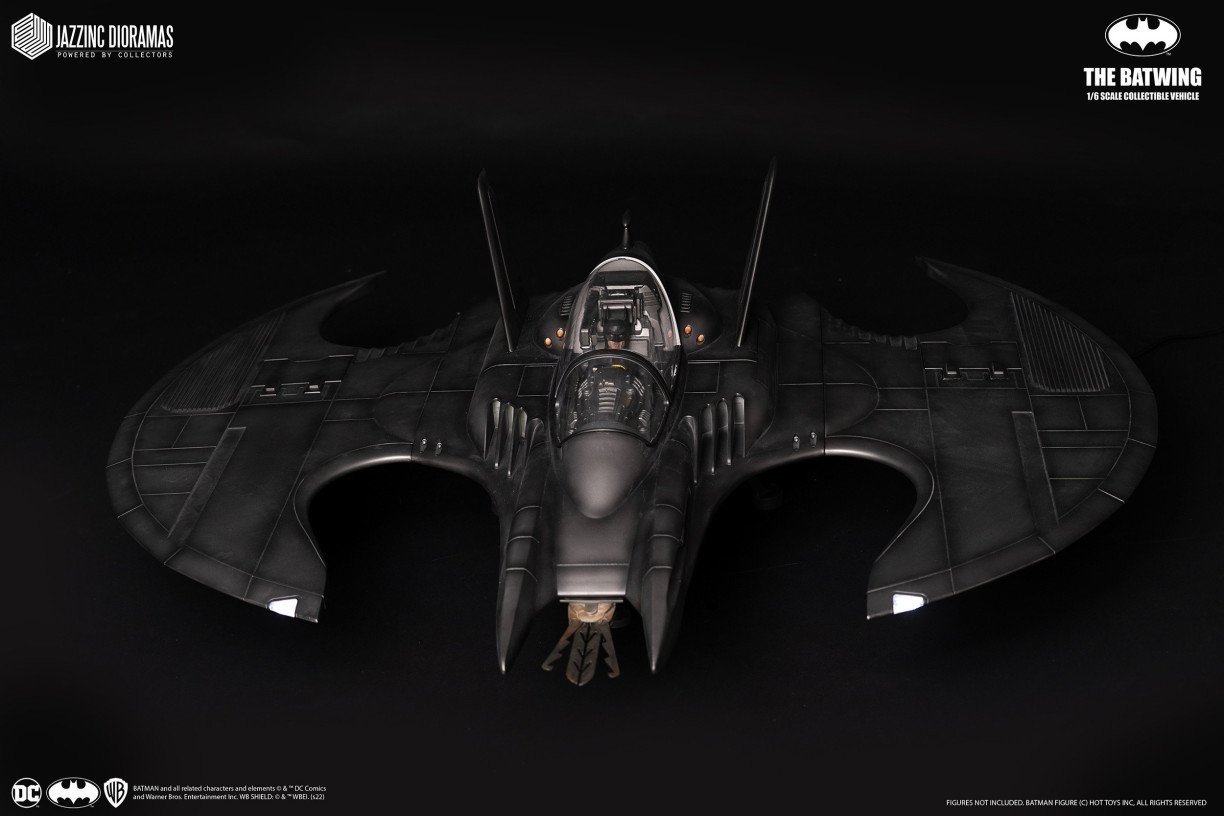 Jazzinc 52″ 1989 Keaton Batman BATWING 1/6 Scale Jet Plane Vehicle Hot Toys NEW