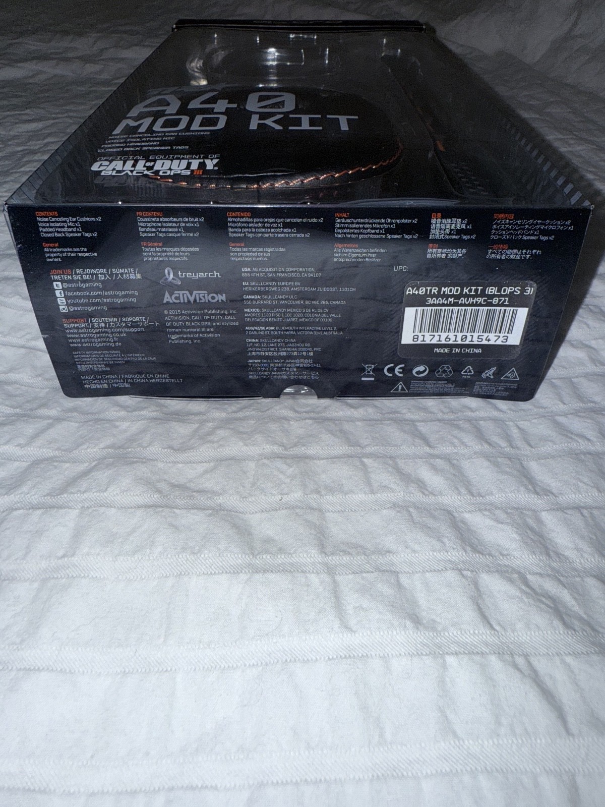 NEW Astro A40 TR Mod Kit Call of Duty Black Ops III 3 SEALED CoD Limited Edition