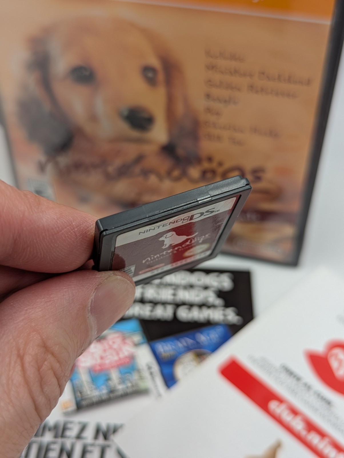 Nintendo DS Nintendogs Dachshund & Fris CIB Complete in Box
