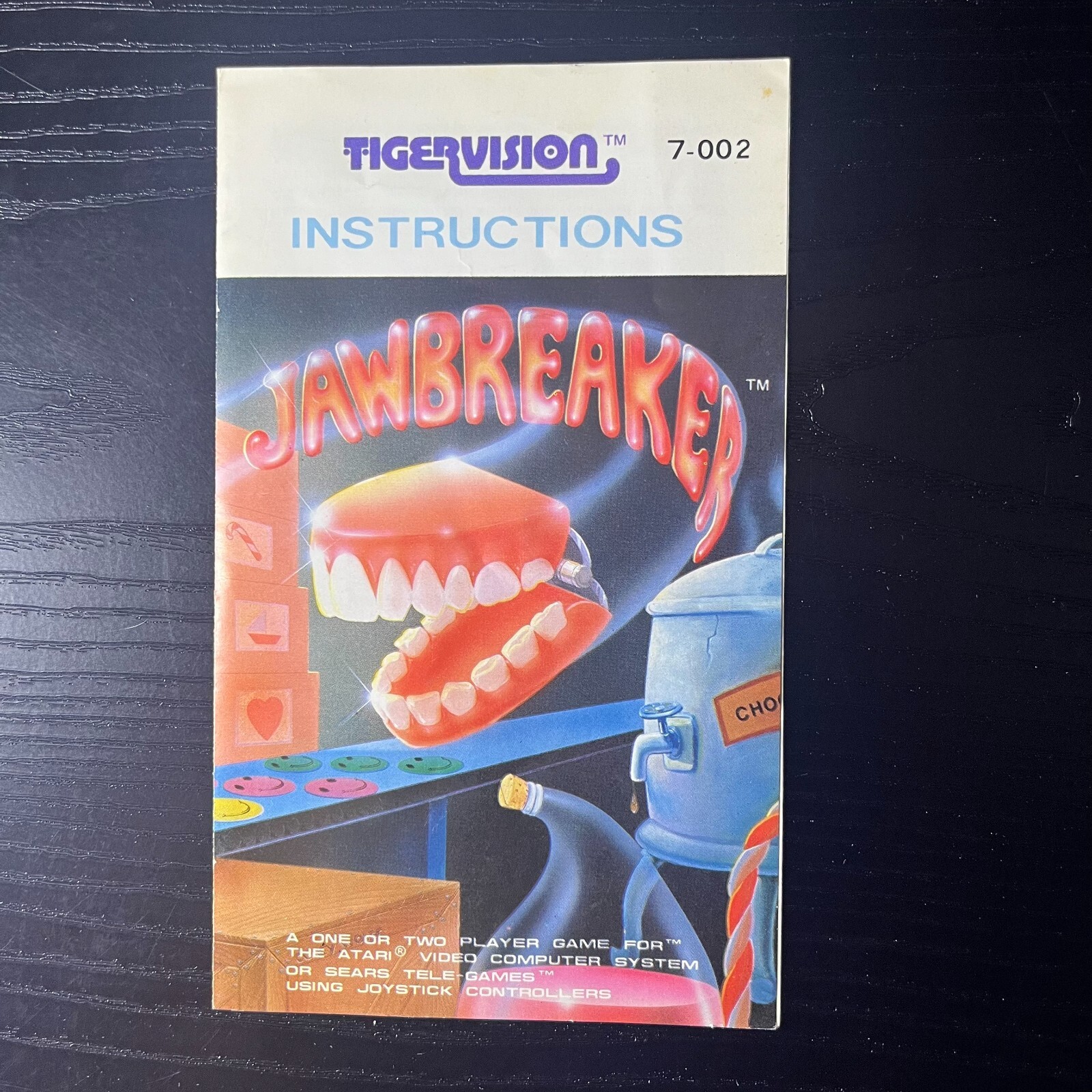 Jawbreaker – (Atari 2600, 1982) Instruction Booklet Manual