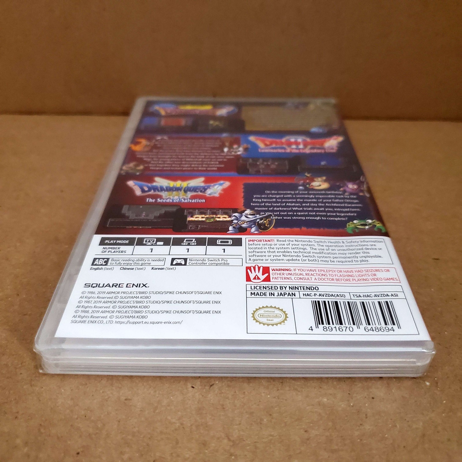 (Sealed) Dragon Quest 1 2 3 Collection – Nintendo Switch Authentic 1Y Guarantee