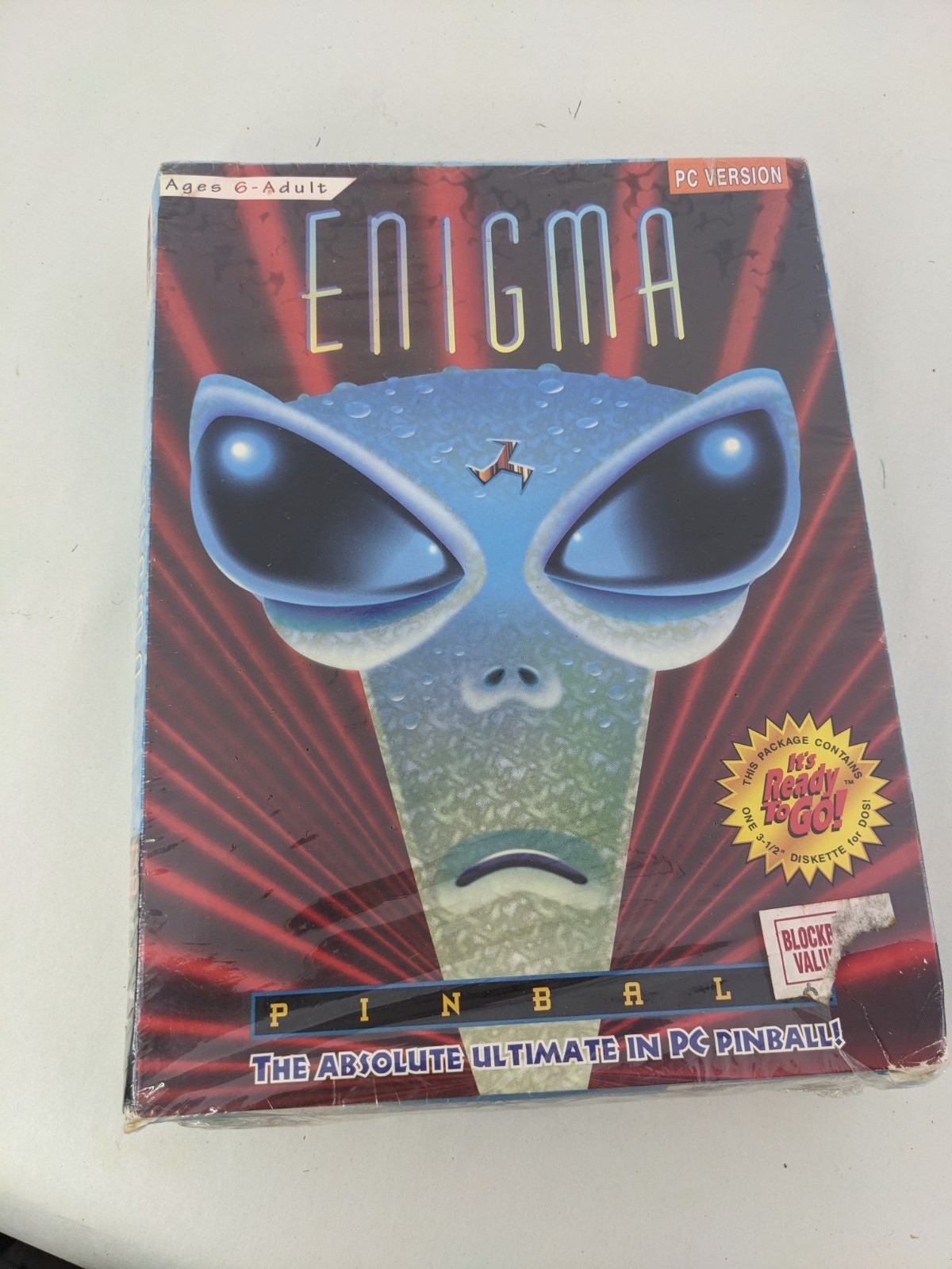 Enigma Pinball NEW SEALED Rare Vintage 3.5” Disk DOS PC Version Video Game Art!