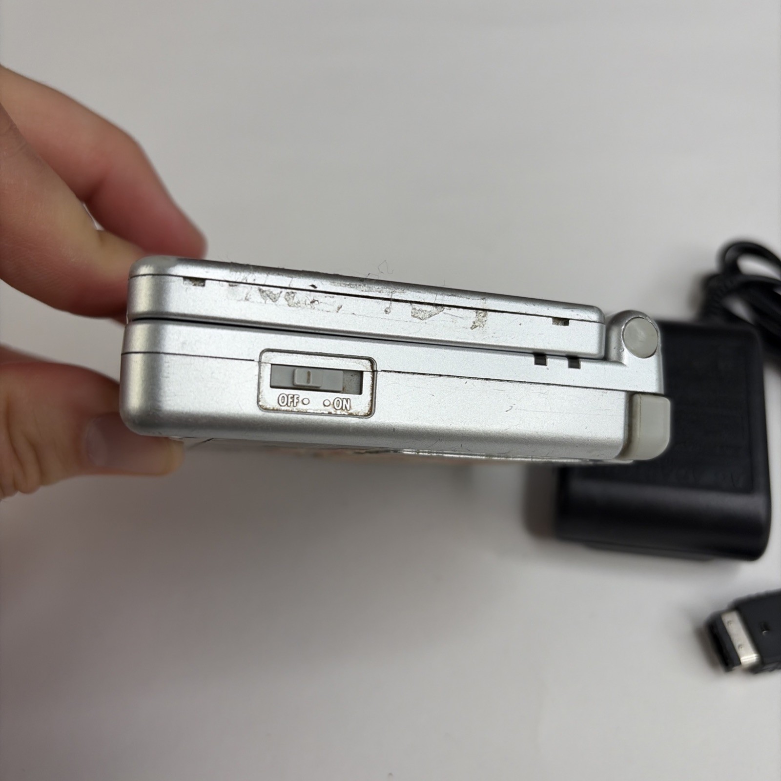 Gameboy Advanced sp GBA Platinum Silver Ags-001 Tested US Model