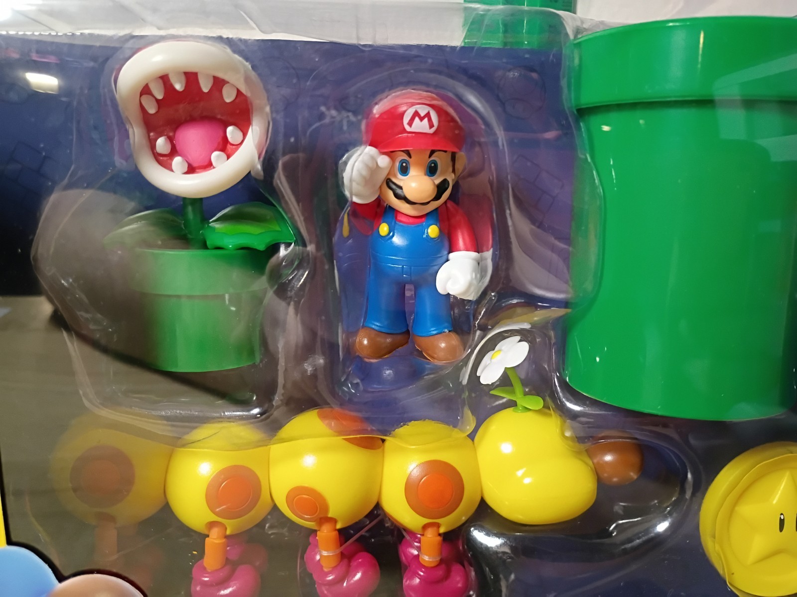 *FREE SHIP* 2.5″ WIGGLER SODA JUNGLE DIORAMA Super Mario Nintendo Piranha Jakks