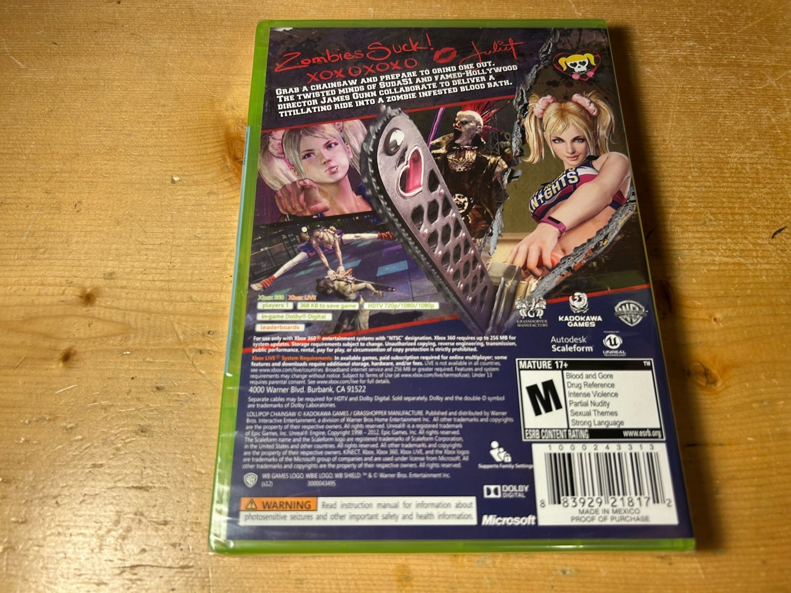 Lollipop Chainsaw Brand New – Xbox 360 FACTORY SEALED