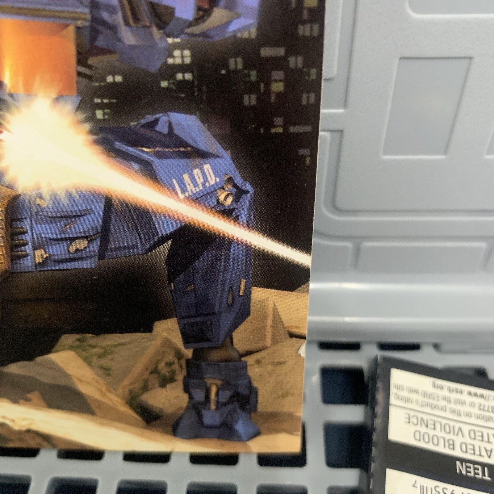 Future Cop LAPD PS1 Sony EA Action Shooter Mech Combat Video Game READ