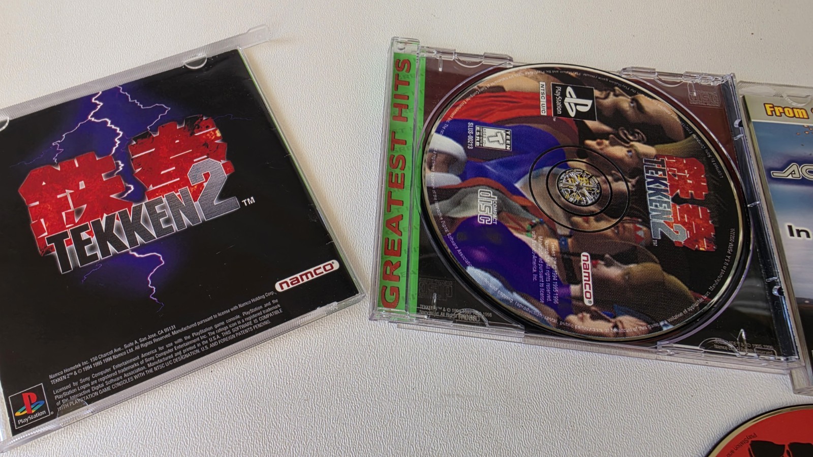 Sony PlayStation PS1 Tekken 1, 2, 3 Greatest hits Trilogy