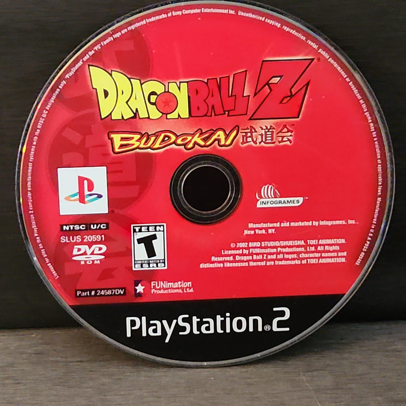Dragon Ball Z Budokai PlayStation 2 PS2 Game Disc Only