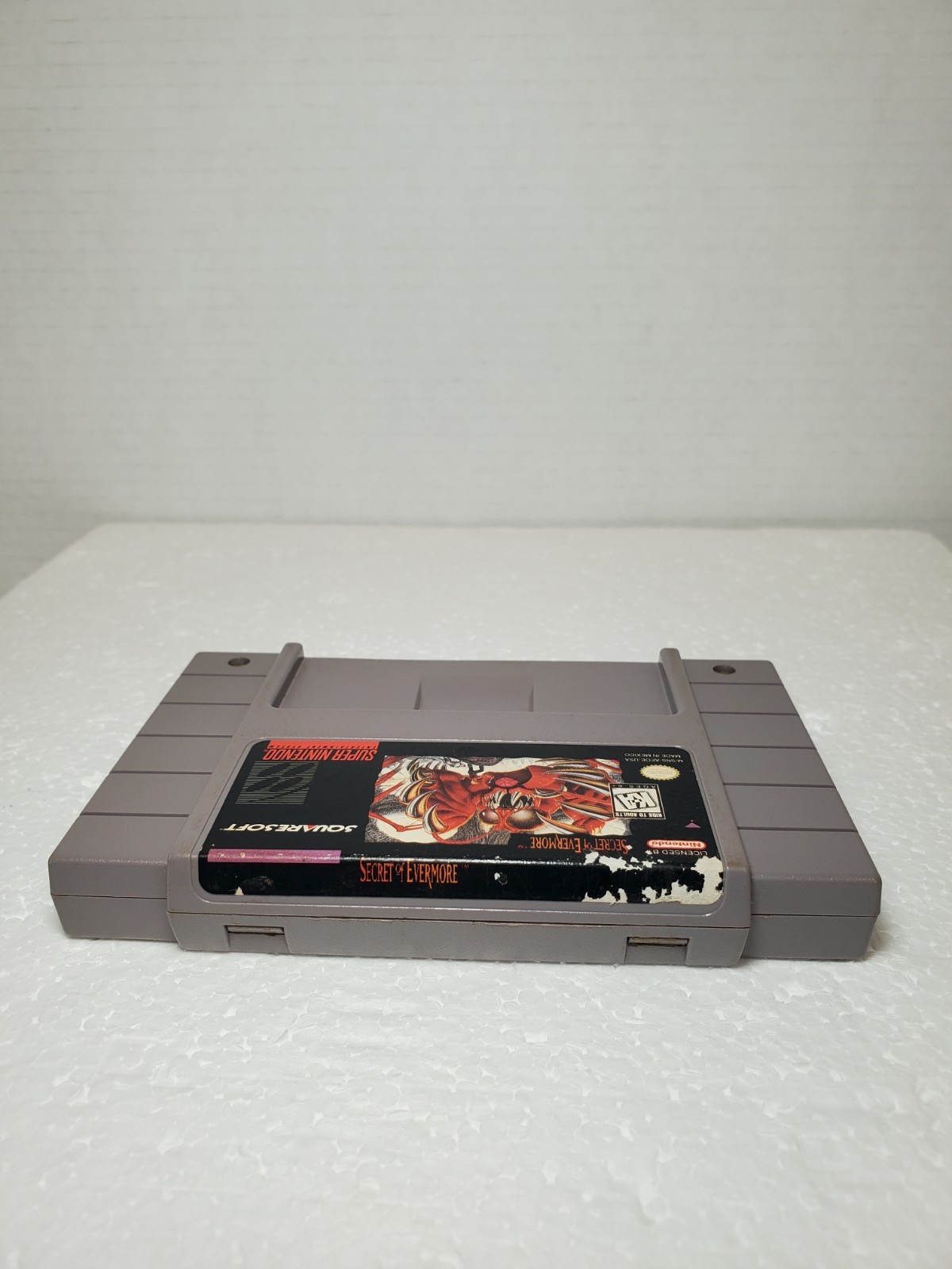 Secret of Evermore (Super Nintendo SNES) ⭐️ Authentic Cartridge w. Cover TESTED✅