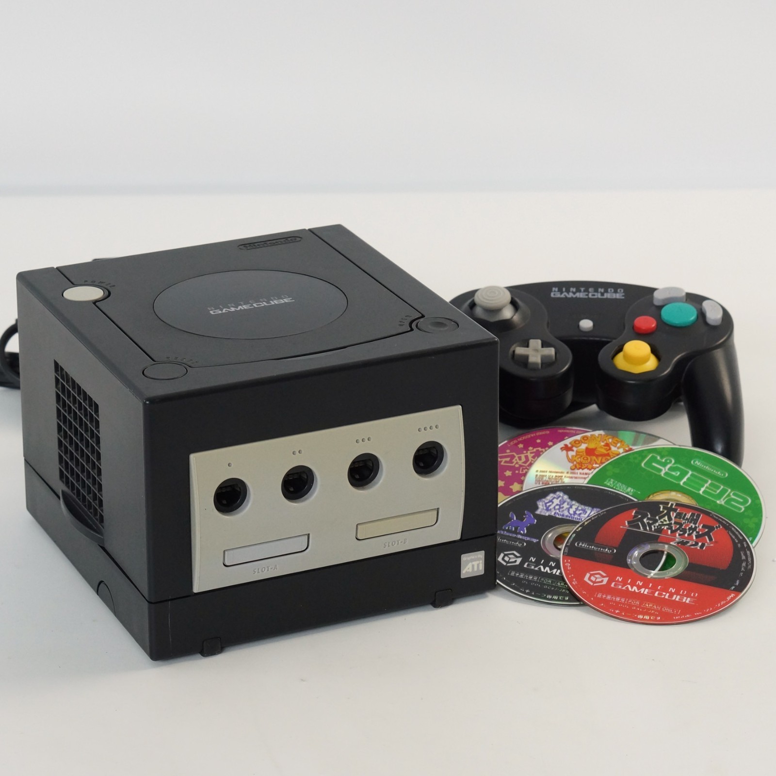 Gamecube Black Console System DOL-001 For Japan Game CD FREE SHIP DN11381756