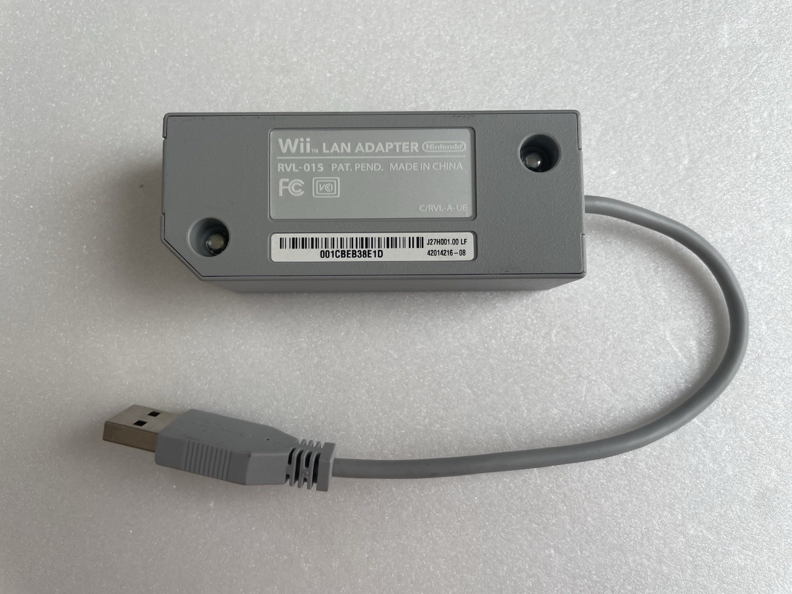 Nintendo WiiU LAN Adapter RVL-015 – Japan Used – Tested / Clean Condition