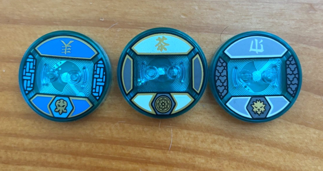 LEGO Dimensions Jay Zane Sensei Wu Tag disk Base Only Ninjago 71215 lot of 3
