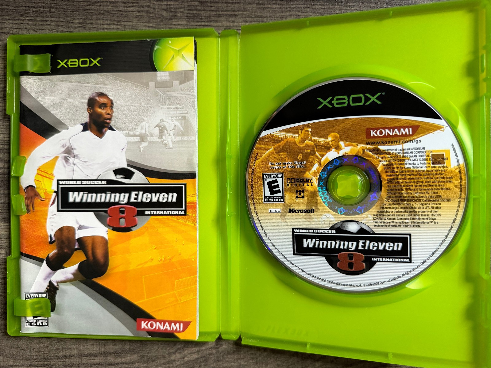 World Soccer Winning Eleven 8 (Original Xbox) Plays On Xbox 360 BC Tested Game