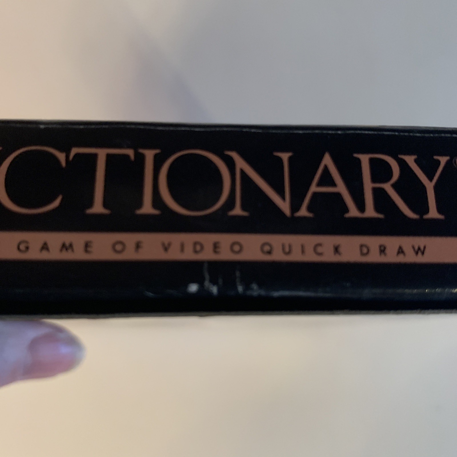 oval seal Pictionary complete in box nintendo nes game nr-MINT rev-a power play
