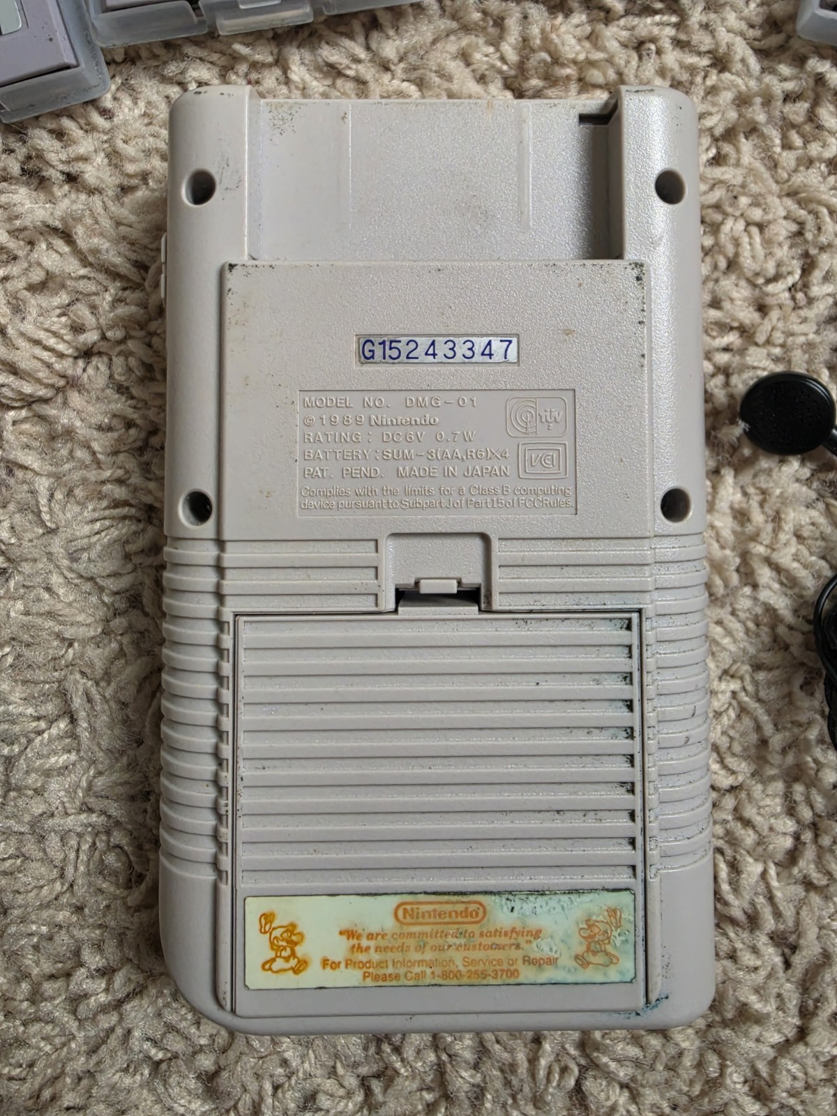 WORKING Original Nintendo Gameboy Console System With 4 Games See Photos