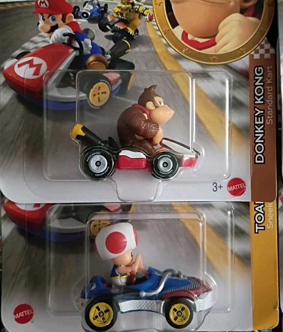 15-PK SUPER MARIO KART Hot Wheels Lot Dry Bones Waluigi Rosalina Peach Luigi