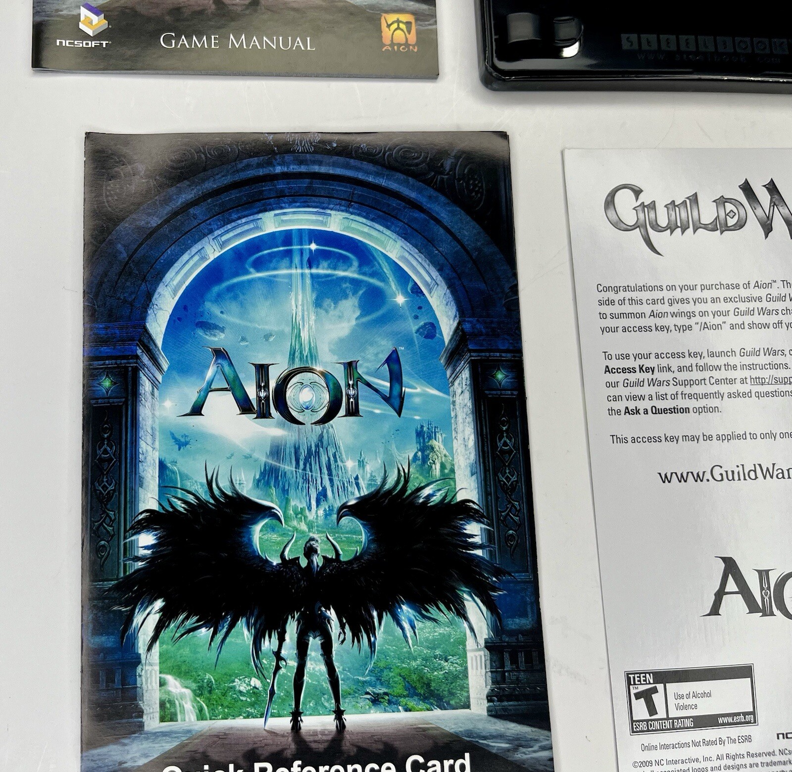 Aion (PC DVD-Rom, 2009, 2-Discs) Steelbook Edition Complete with Game manual CIB