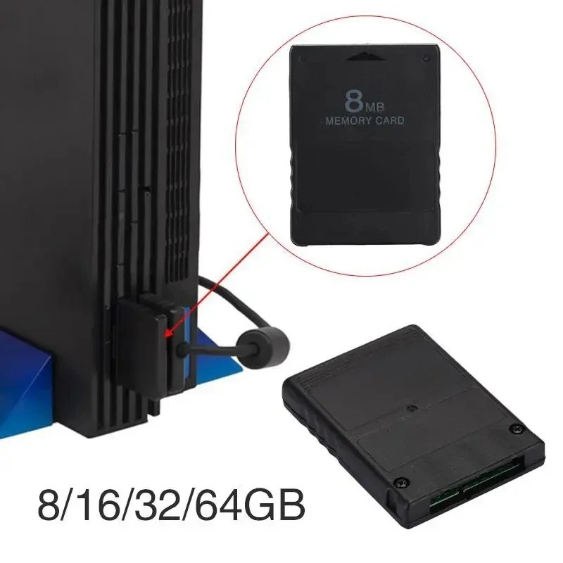 16MB to 128MB Megabyte Memory Card for Sony PlayStation 2 PS2 Slim Game Console