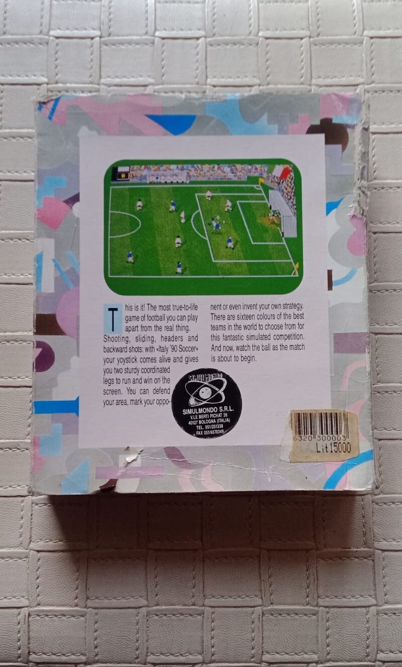 ITALY 90 SOCCER NEW VERSION SIMULMONDO COMMODORE 64 C64 128 NO AMIGA C16 VIC